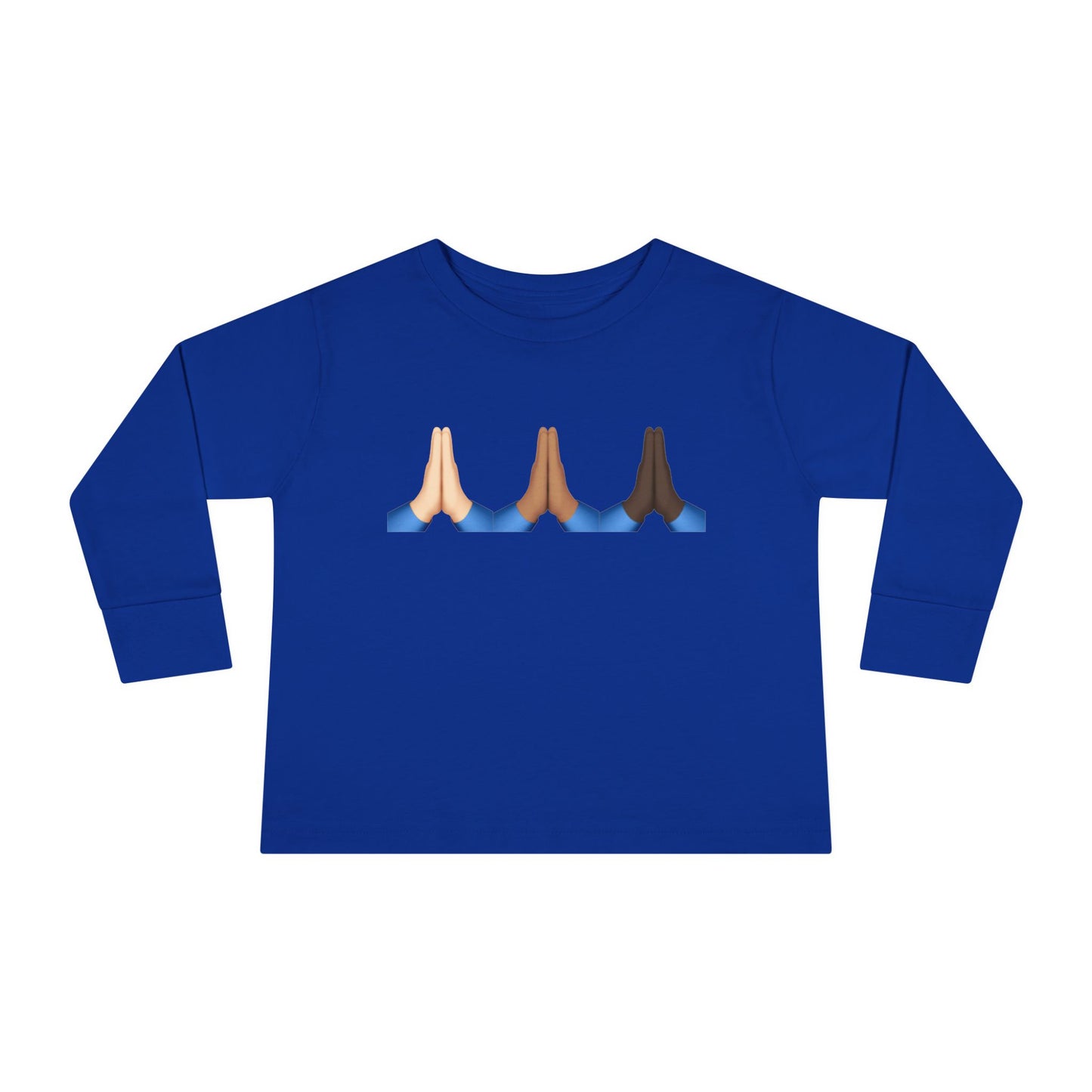 Pray Hands Emoji Christian Toddler Long Sleeve Shirt, Toddler Girl Longsleeve Shirt, Toddler Easter Shirt, Easter Gifts, Toddler Gifts, Pray