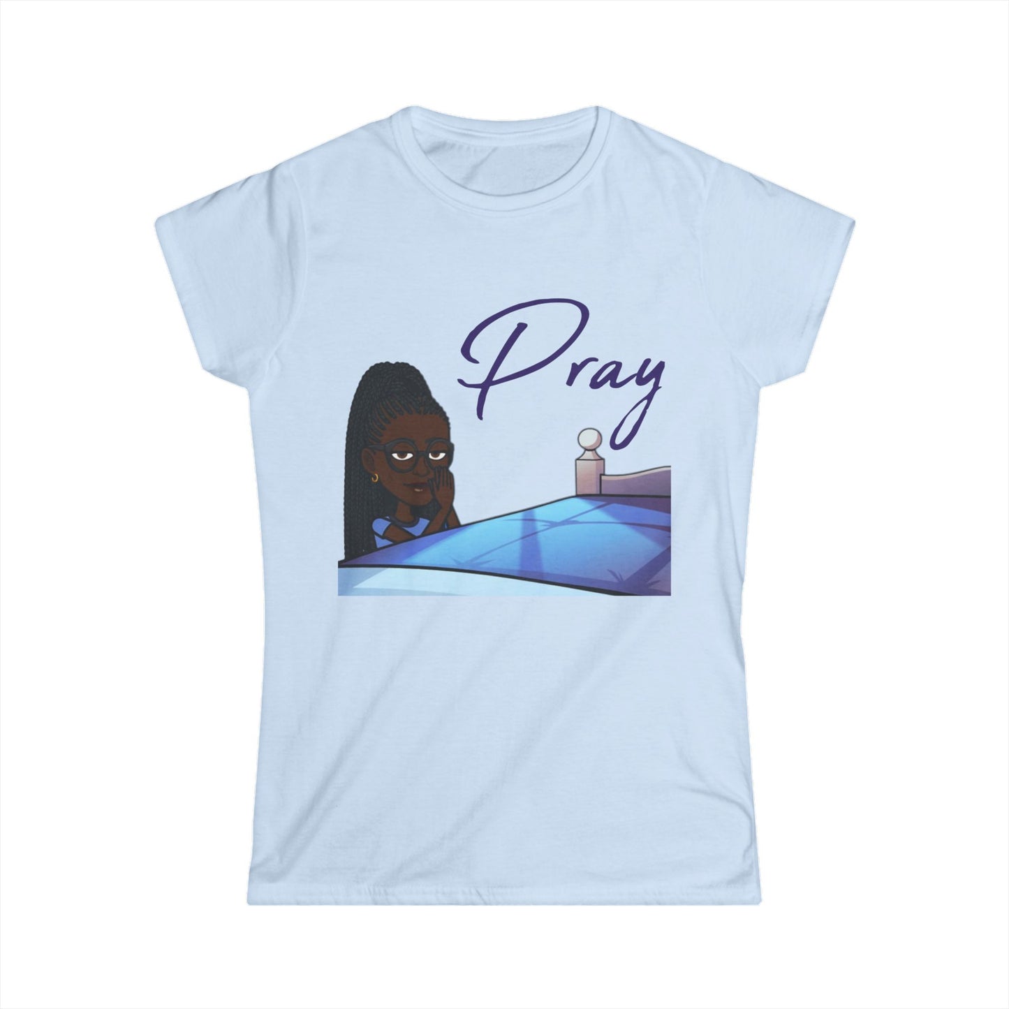Praying Bitmoji Christian Women's TShirt, Women's Easter TShirt, Easter Gifts, Women's Easter Gifts, Christian Women's Clothing, Pray TShirt