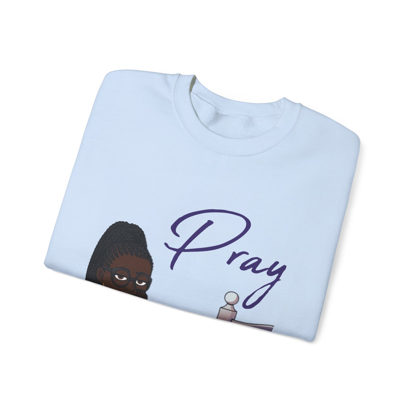 Pray Women's Christian Bitmoji Sweatshirt, Christian Gifts, Christian Back To School Gifts, Trendy Christian Apparel