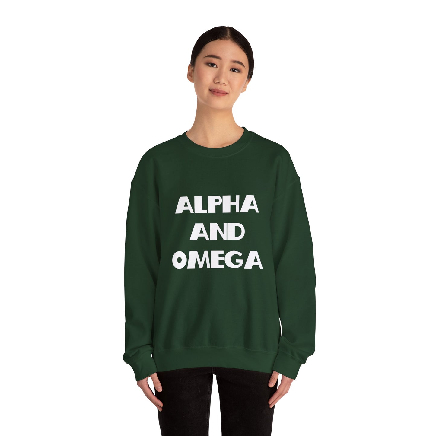 Alpha and Omega Christian Sweatshirt - Christian Gifts, Trendy Christian Apparel, Christian Clothing