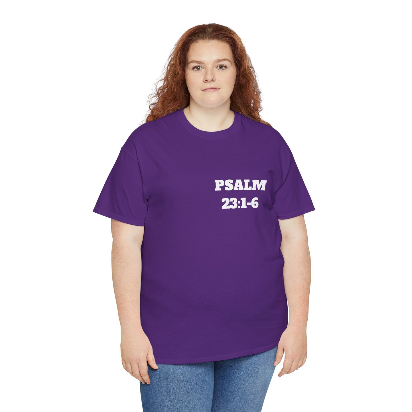 Psalm 23:1-6 Christian T-Shirt, Christian Gifts, Christian Back To School Gifts, Trendy Christian Apparel