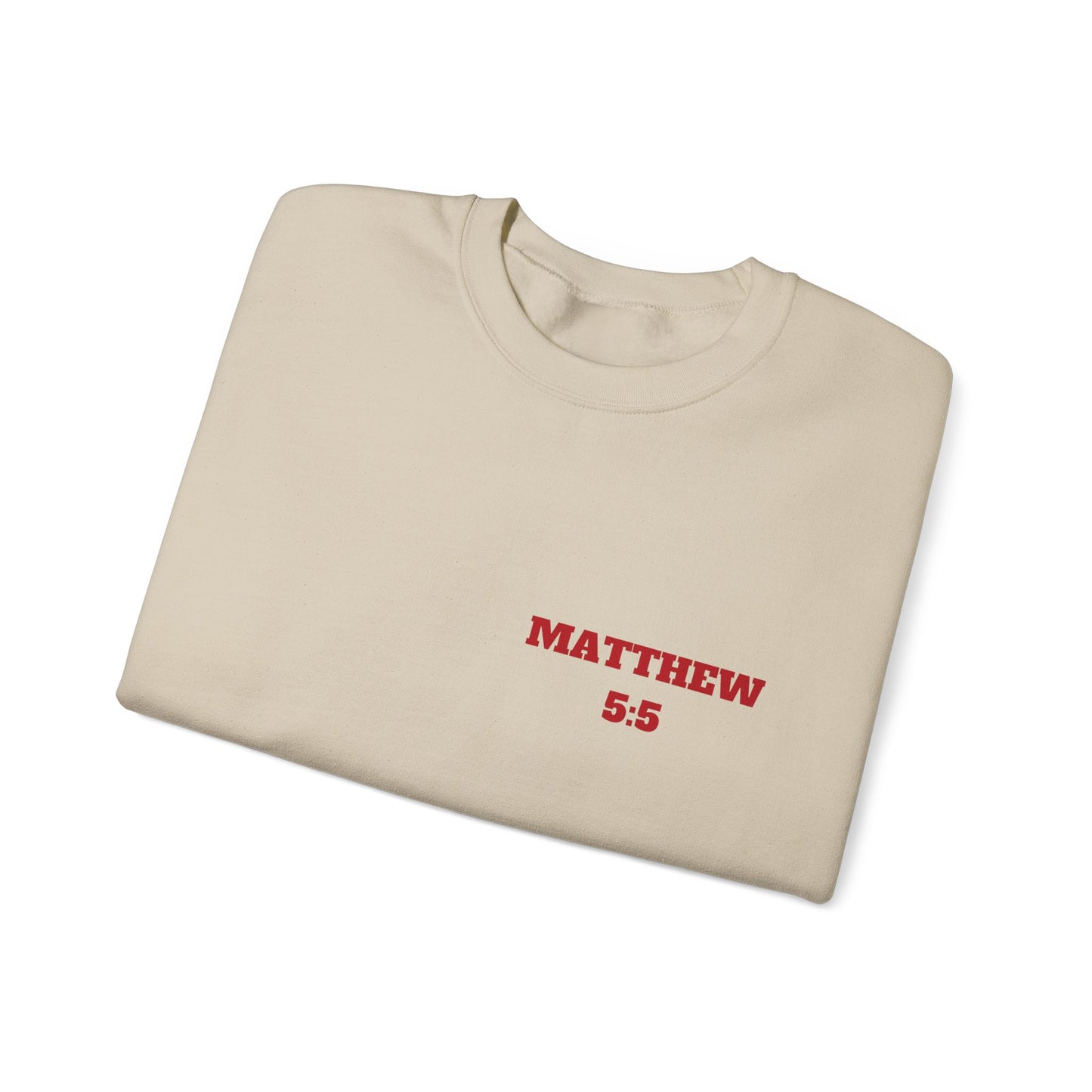 Matthew 5:5 Christian Sweatshirt, Christian Tee Shirts, Faith T-Shirts, Bible Verse T-Shirts, Christian Tees With Scripture
