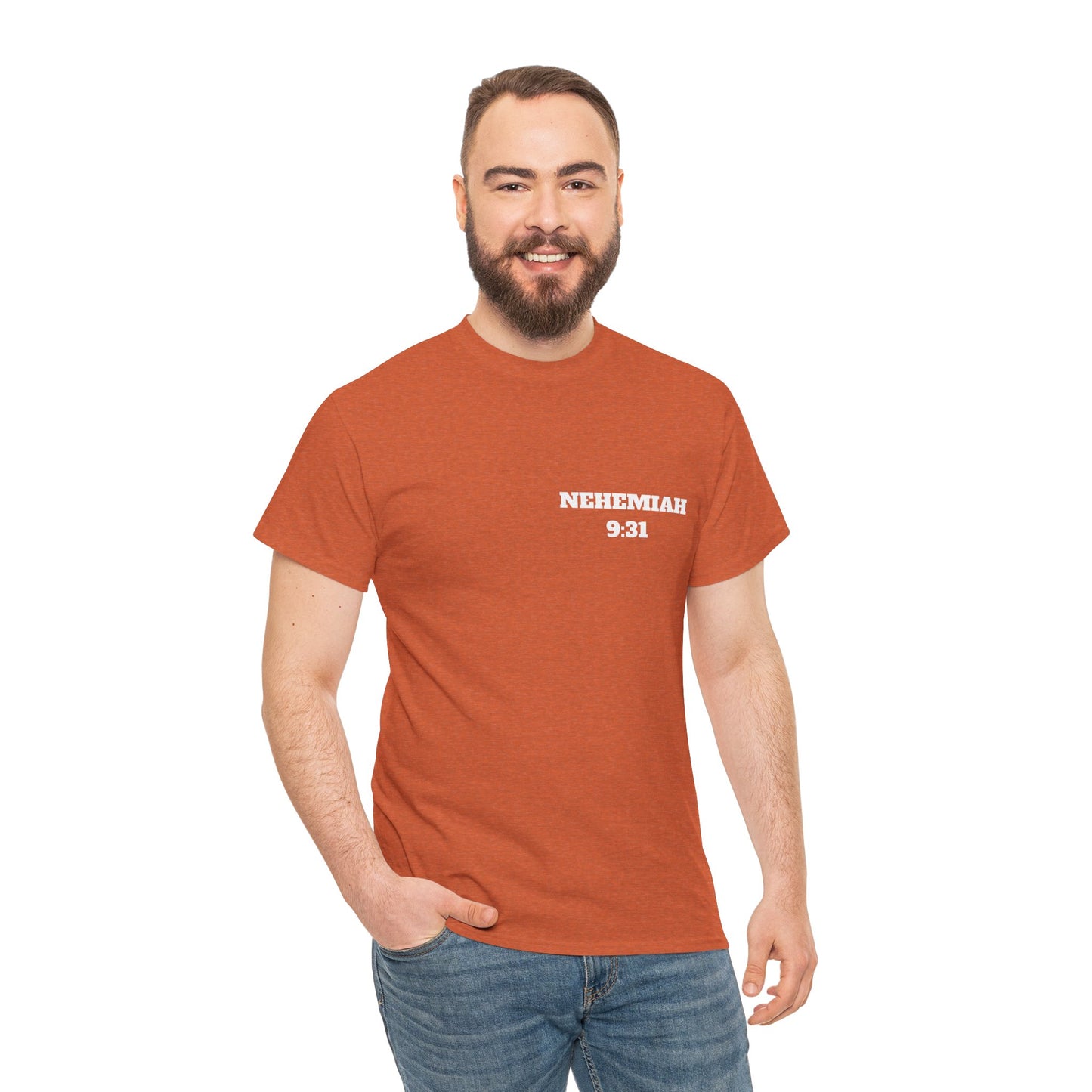 Nehemiah 9:31 Christian T-Shirt, Christian Gifts, Christian Back To School Gifts, Trendy Christian Apparel