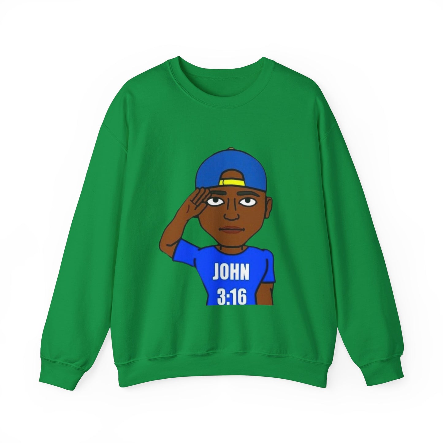 John 3:16 Christian Bitmoji Sweatshirt, Christian Gifts, Christian Back To School Gifts, Trendy Christian Apparel