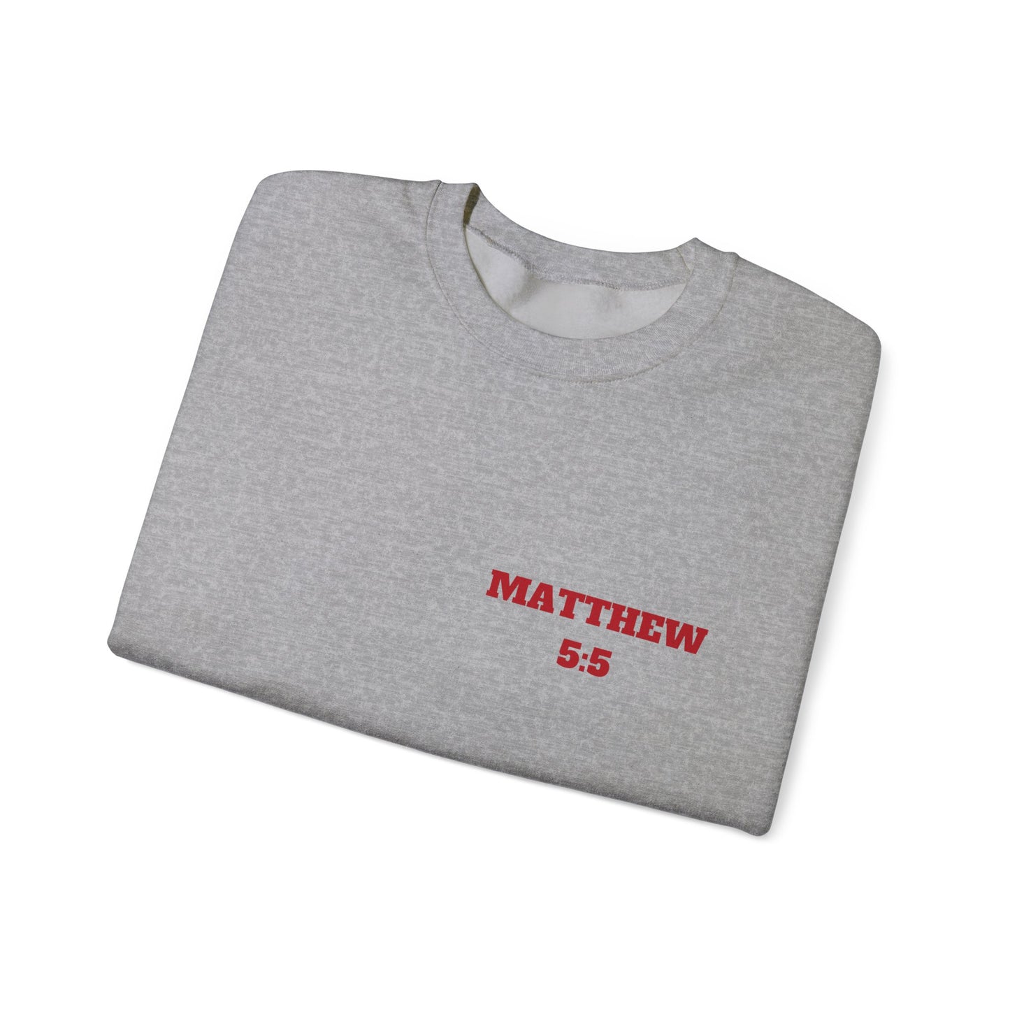 Matthew 5:5 Christian Sweatshirt, Christian Tee Shirts, Faith T-Shirts, Bible Verse T-Shirts, Christian Tees With Scripture