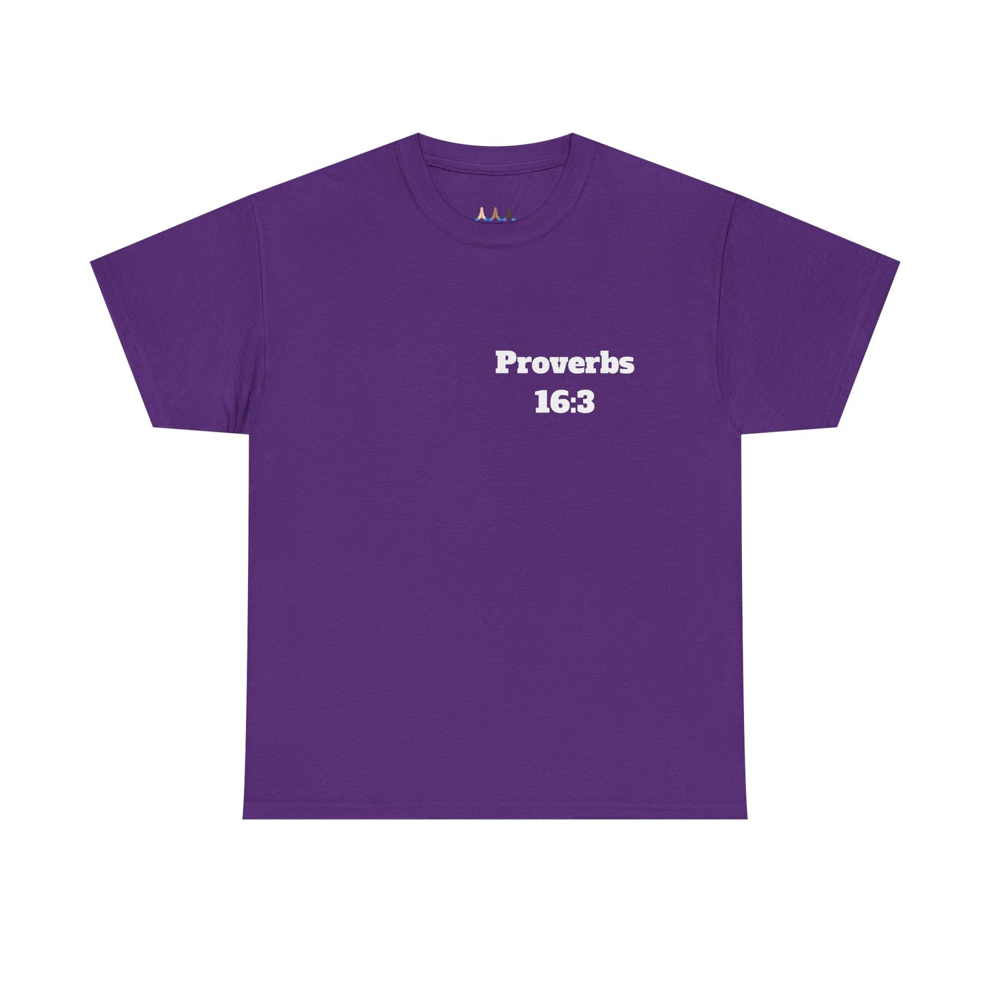 Proverbs 16:3 Christian T-Shirt, Christian Gifts, Christian Back To School Gifts, Trendy Christian Apparel