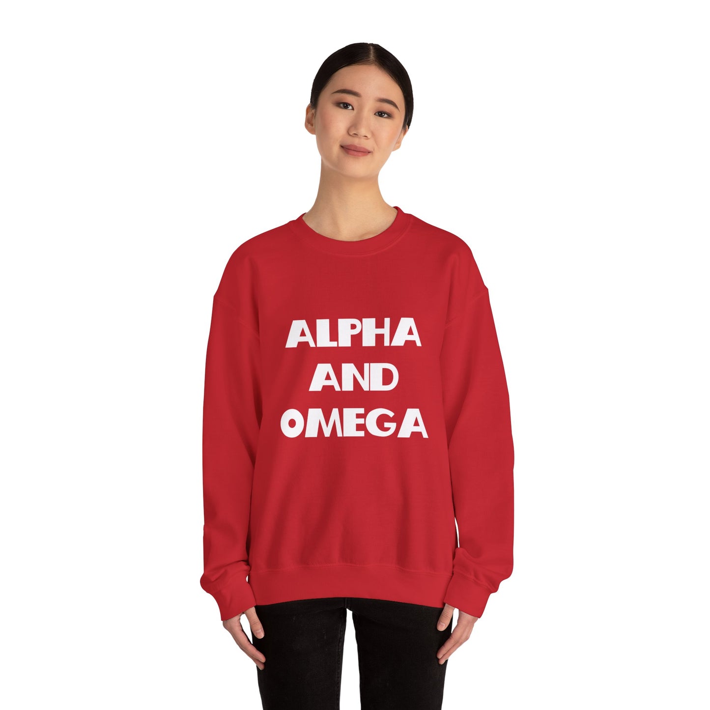 Alpha and Omega Christian Sweatshirt - Christian Gifts, Trendy Christian Apparel, Christian Clothing