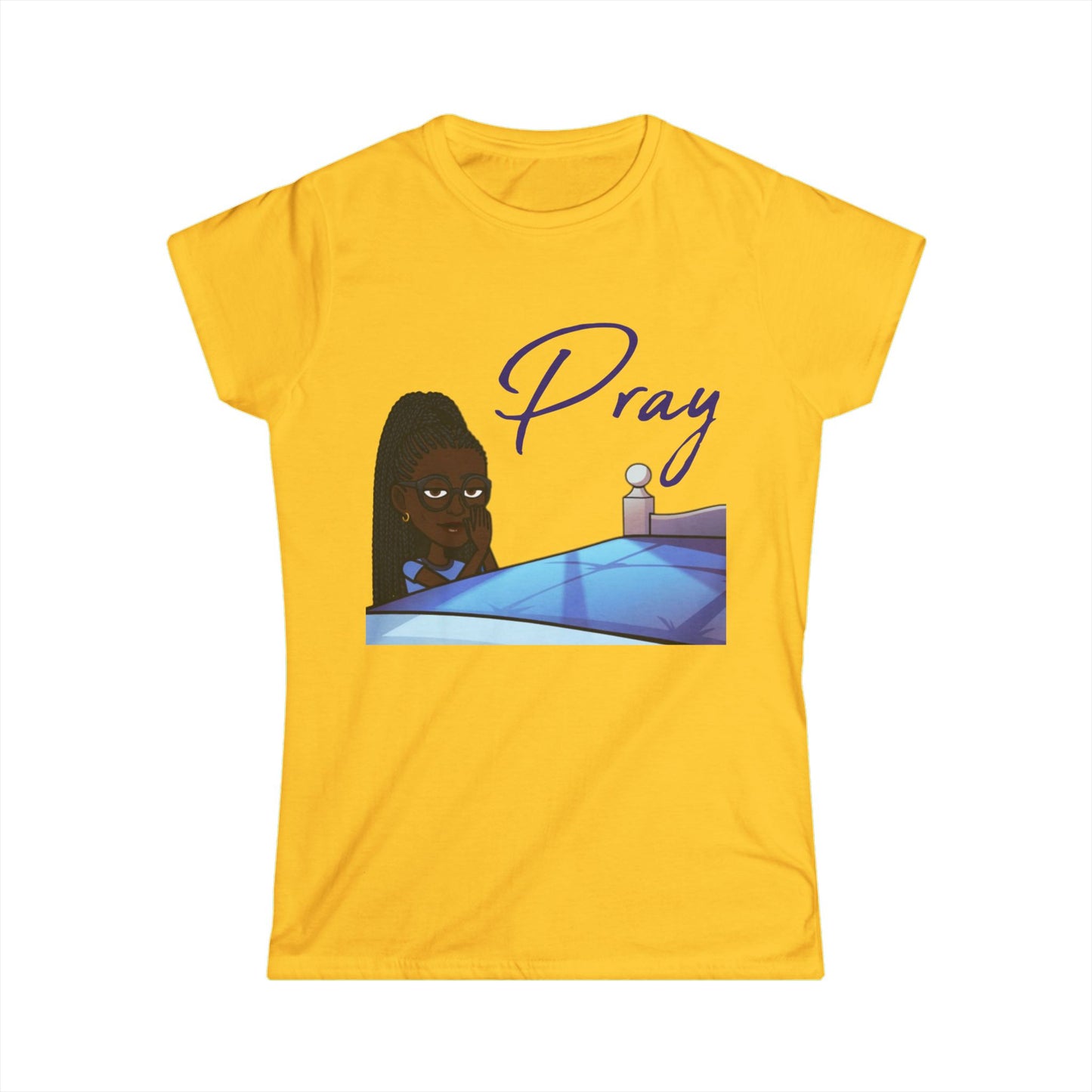 Praying Bitmoji Christian Women's TShirt, Women's Easter TShirt, Easter Gifts, Women's Easter Gifts, Christian Women's Clothing, Pray TShirt