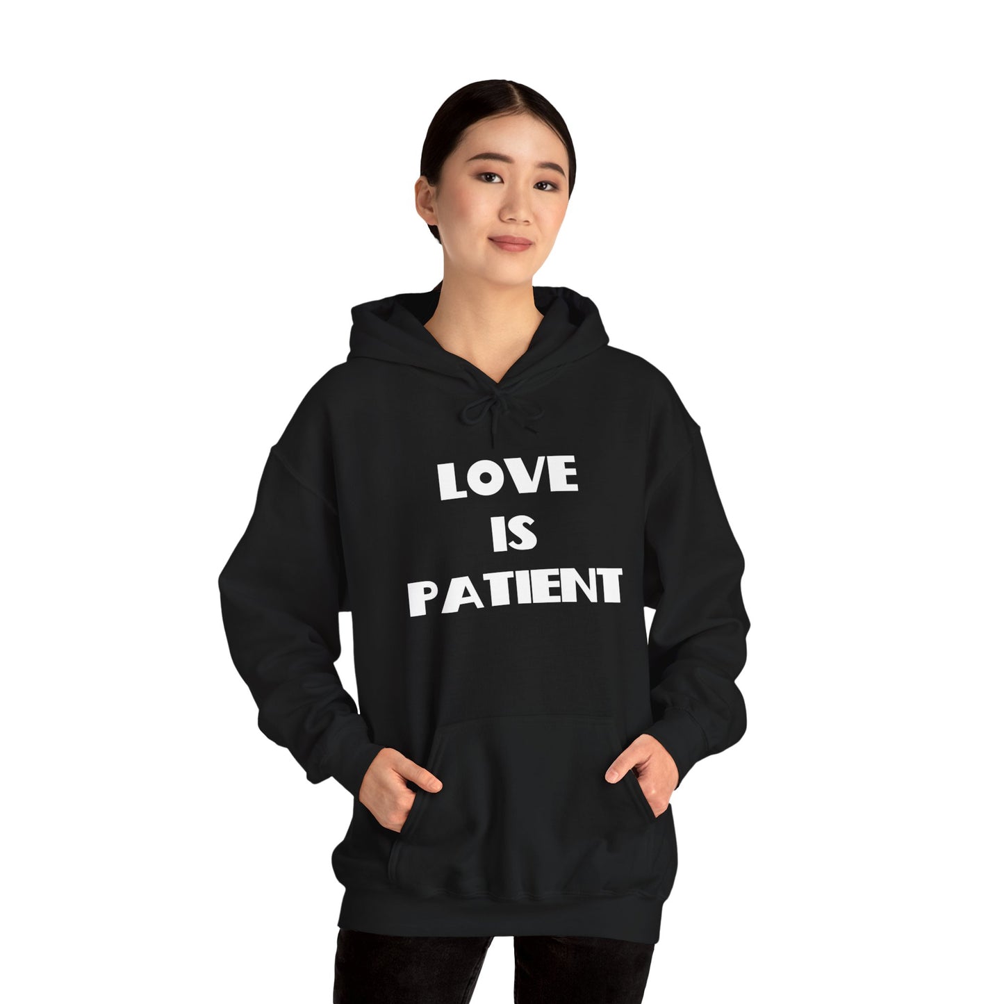Love is Patient Christian Hoodie, Christian Gifts, Christian Back To School Gifts, Trendy Christian Apparel