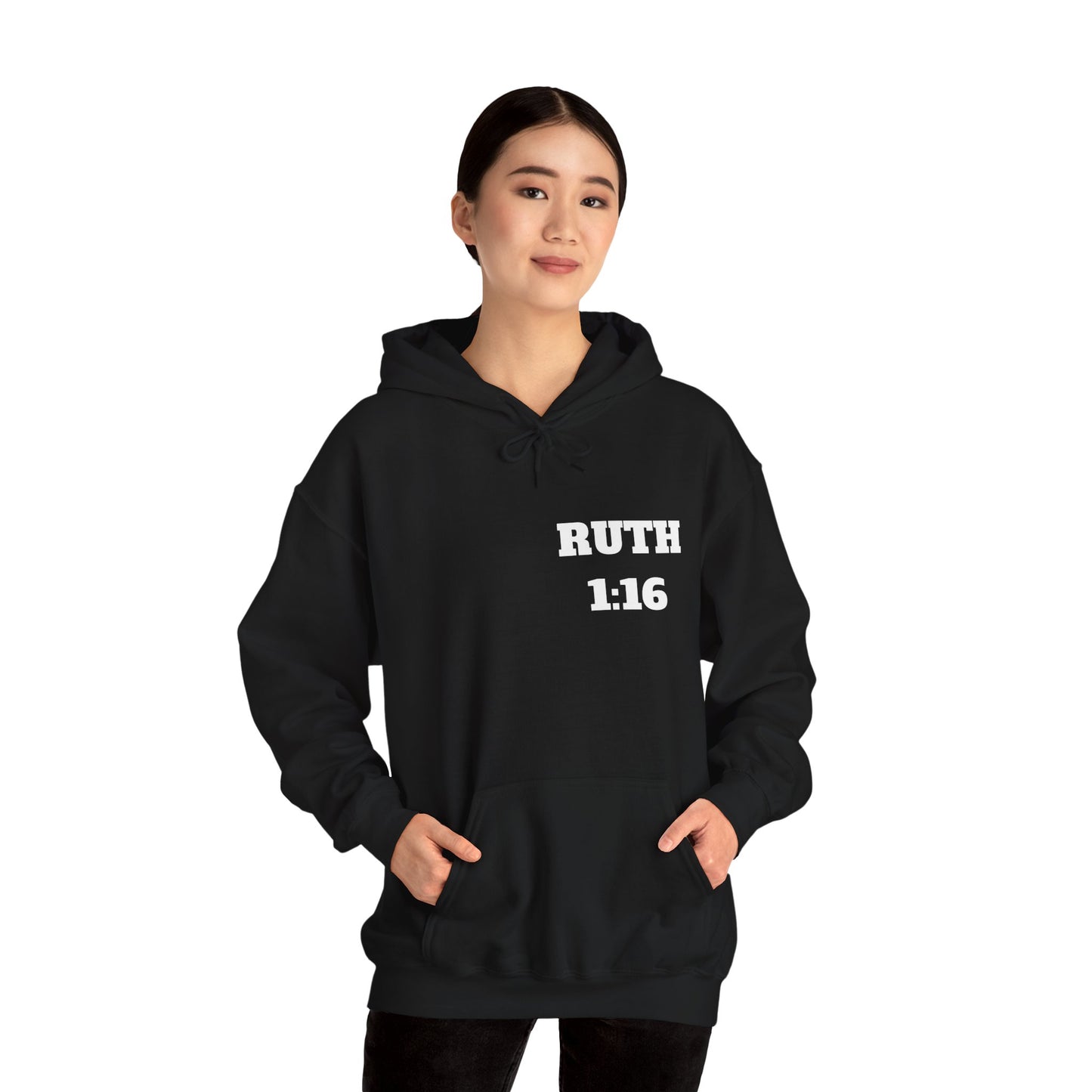 Ruth 1:16 Christian Hoodie, Christian Gifts, Christian Back To School Gifts, Trendy Christian Apparel