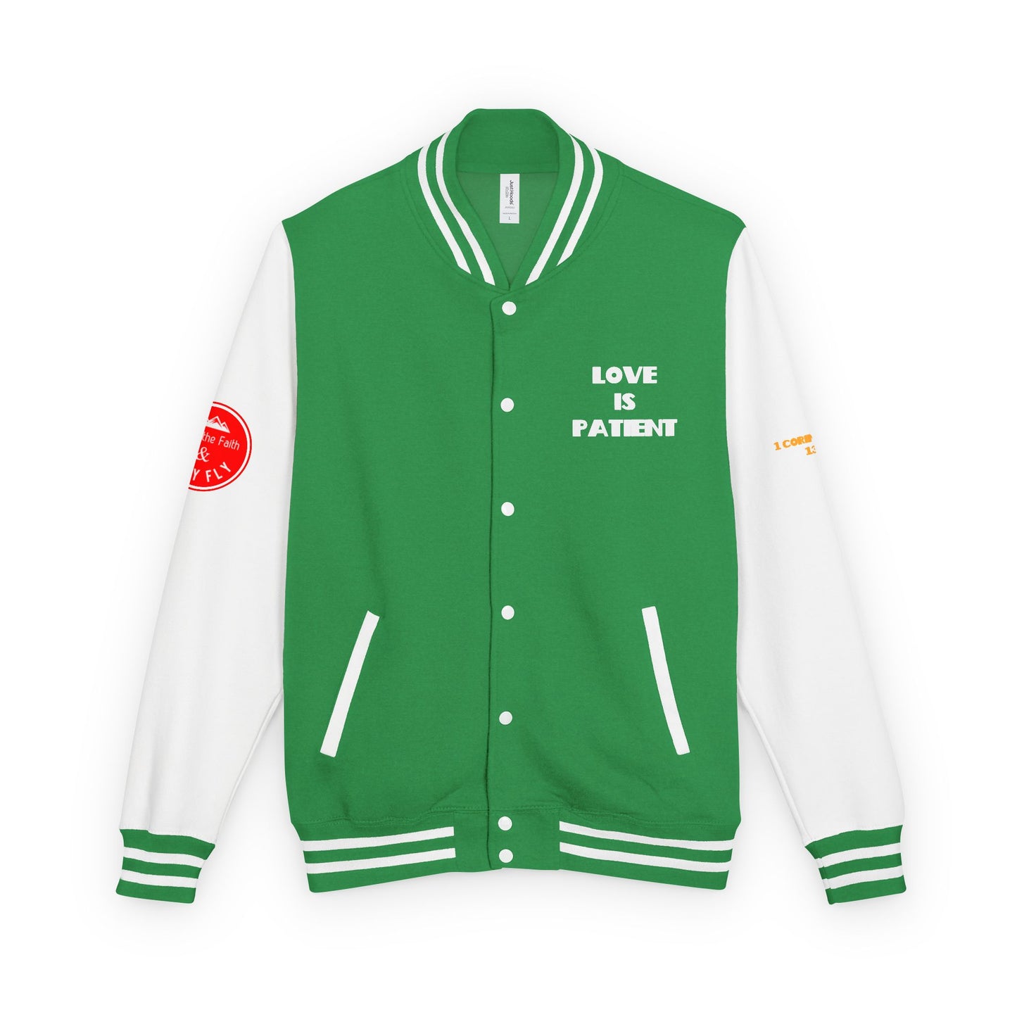 Love Is Kind Letterman Jacket, Christian Letterman Jacket, Christian Streetwear