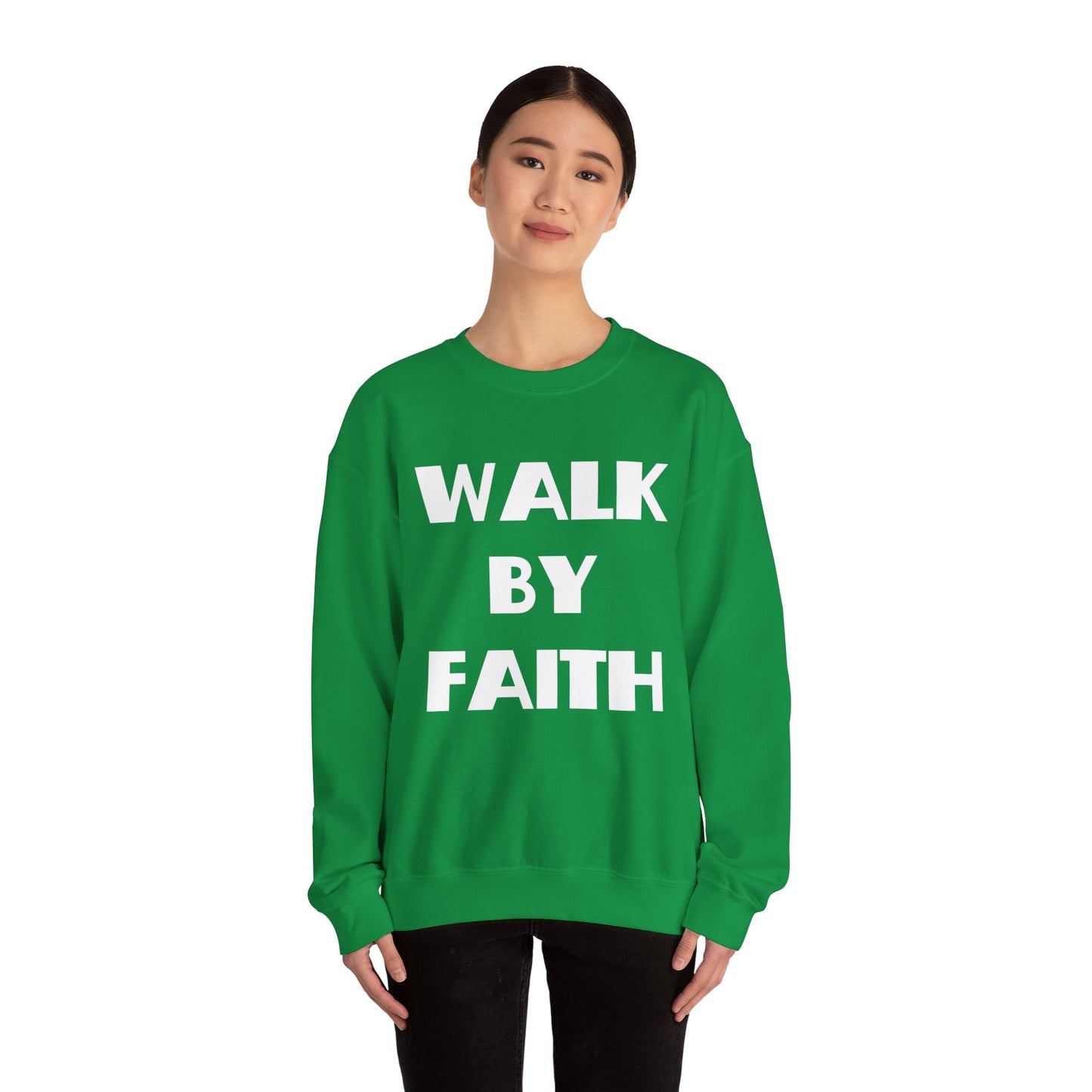 Walk By Faith Christian Sweatshirt, Christian Gifts, Christian Back To School Gifts, Trendy Christian Apparel