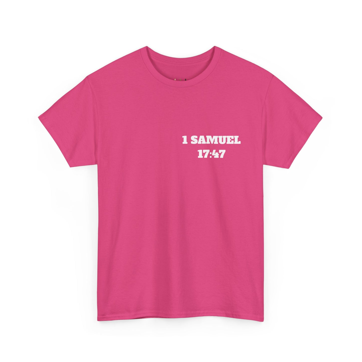 1 Samuel 17:47 Christian T-Shirt, Christian Gifts, Christian Back To School Gifts, Trendy Christian Apparel