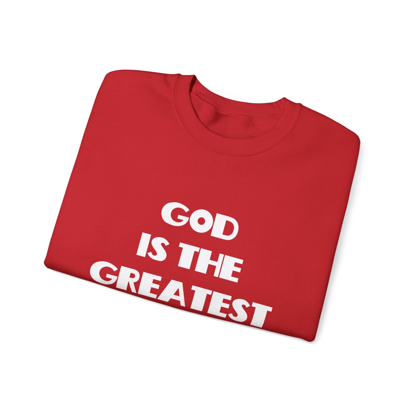 God Is The Greatest Crewneck Sweatshirt, Christian Gifts, Trendy Christian Apparel, Christian Christmas Gifts