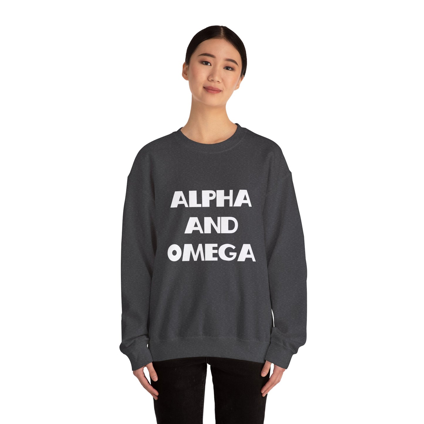 Alpha and Omega Christian Sweatshirt - Christian Gifts, Trendy Christian Apparel, Christian Clothing