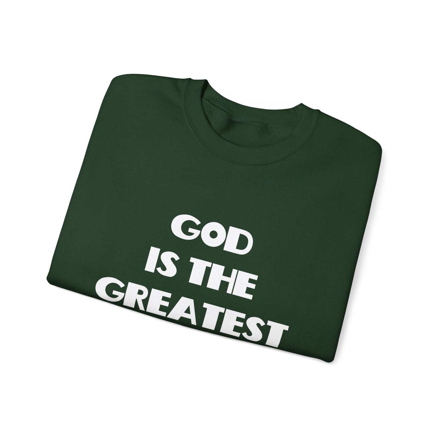 God Is The Greatest Crewneck Sweatshirt, Christian Gifts, Trendy Christian Apparel, Christian Christmas Gifts