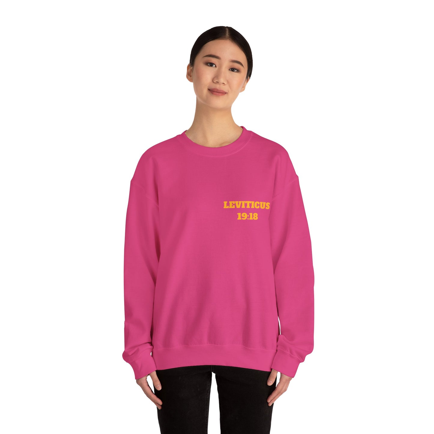 Leviticus 19:18 Christian Sweatshirt, Christian Gifts, Christian Back To School Gifts, Trendy Christian Apparel