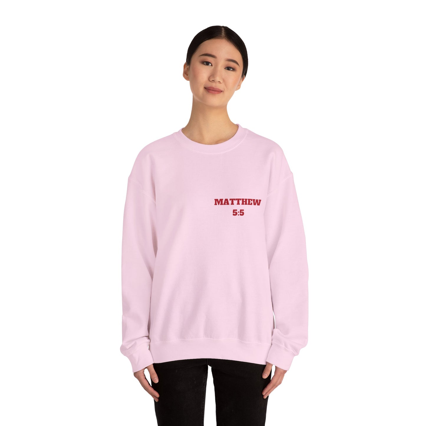 Matthew 5:5 Christian Sweatshirt, Christian Tee Shirts, Faith T-Shirts, Bible Verse T-Shirts, Christian Tees With Scripture