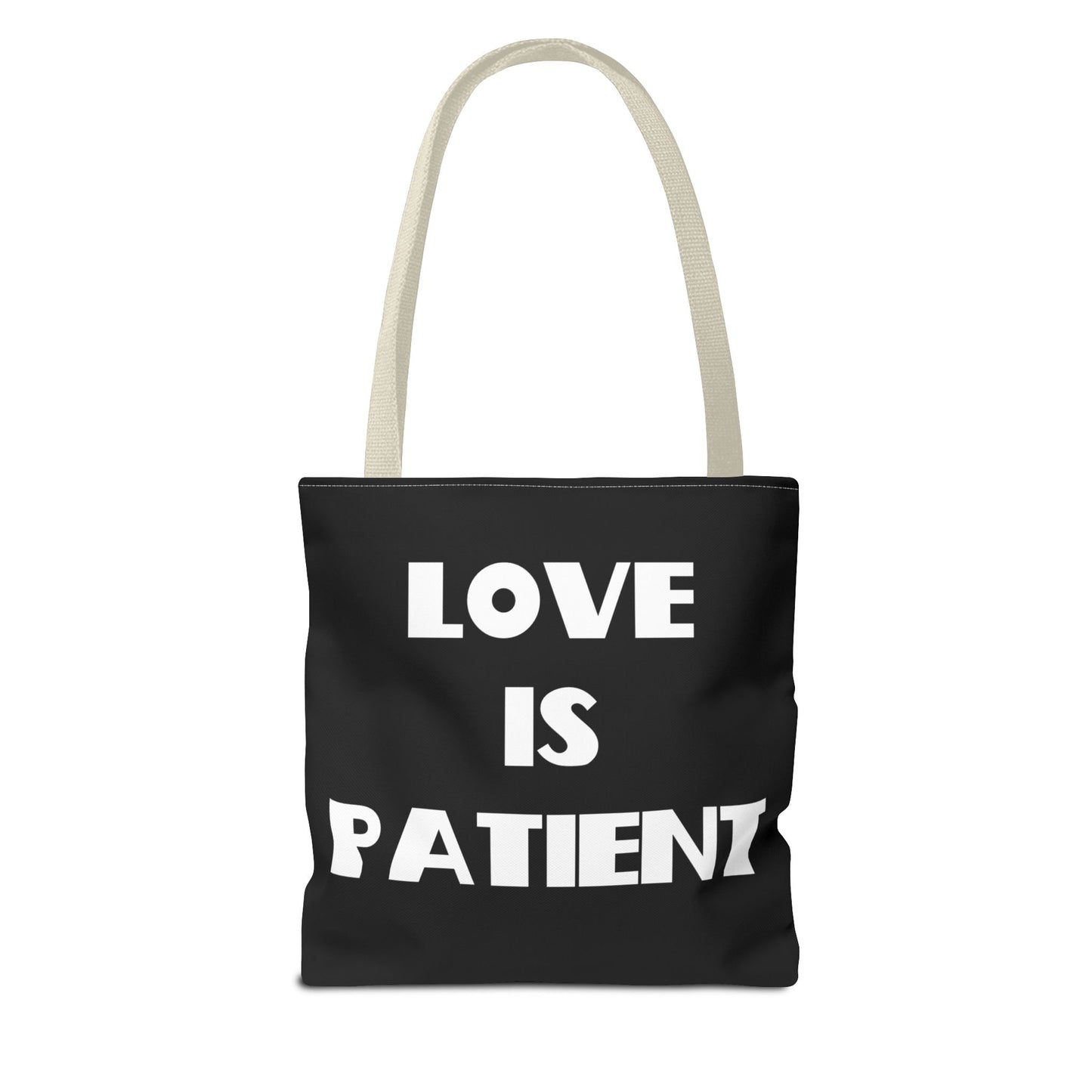 Love is Patient & Love Is Kind Christian Tote Bag, Christian Gifts, Christian Back To School Gifts, Trendy Christian Apparel
