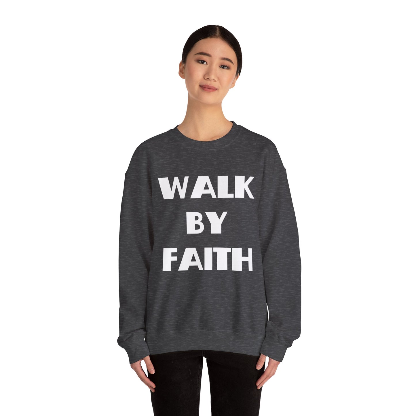Walk By Faith Christian Sweatshirt, Christian Gifts, Christian Back To School Gifts, Trendy Christian Apparel