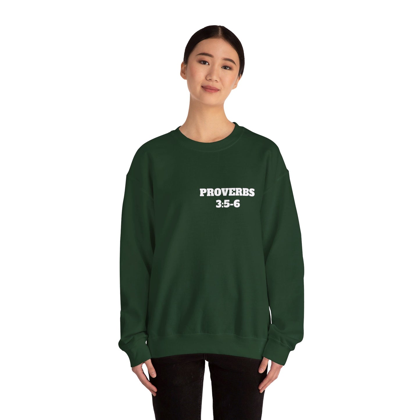 Proverbs 3:5-6 - Christian Clothing, Christian Shirts, Christian Sweatshirt, Christian Hoodie, Top Religious Shirts, Easter, Bible Shirts