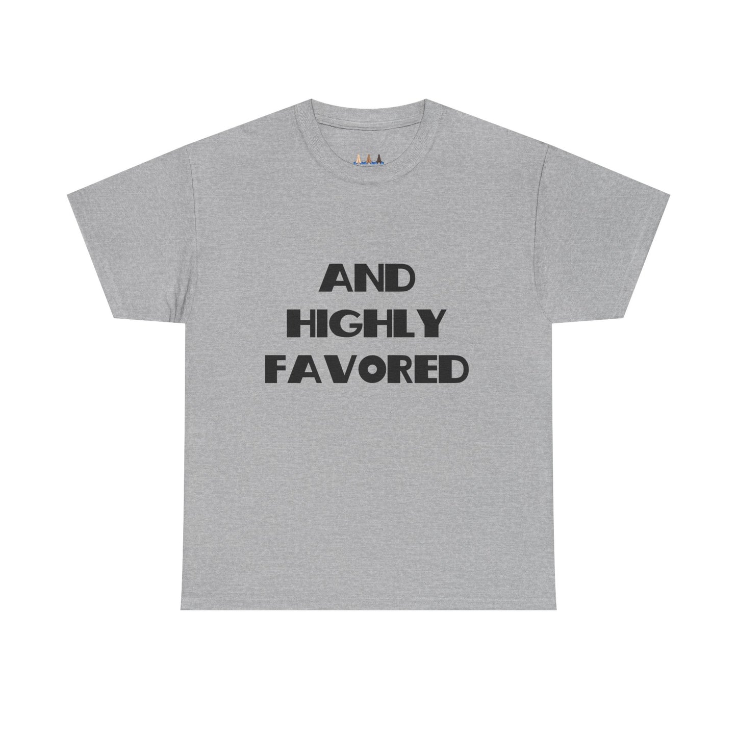 And Highly Favored Christian Tee Shirt, Christian Gifts, Trendy Christian Apparel, Christian Christmas Gifts