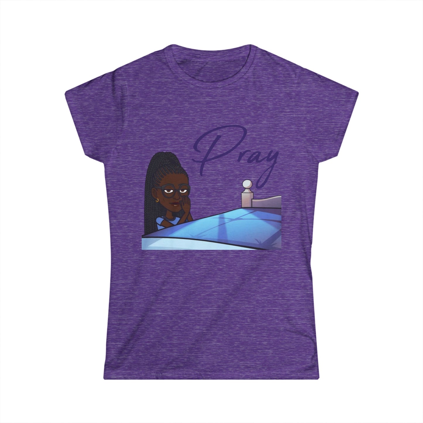 Praying Bitmoji Christian Women's TShirt, Women's Easter TShirt, Easter Gifts, Women's Easter Gifts, Christian Women's Clothing, Pray TShirt