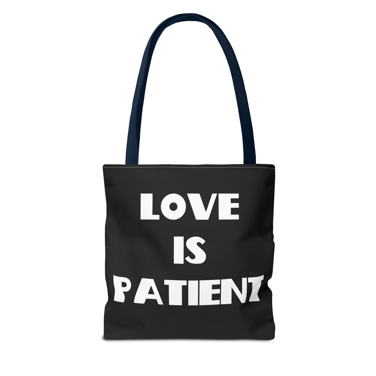 Love is Patient & Love Is Kind Christian Tote Bag, Christian Gifts, Christian Back To School Gifts, Trendy Christian Apparel