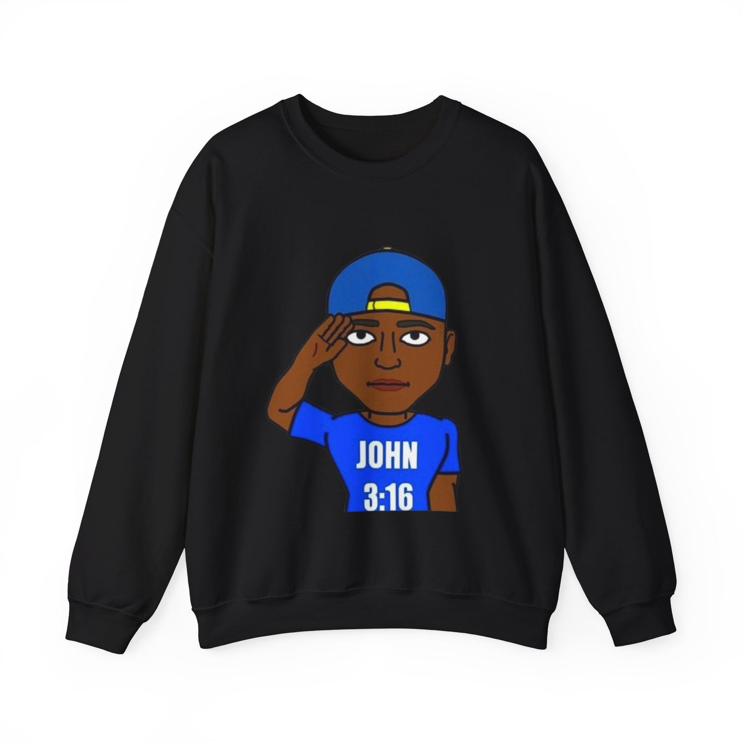 John 3:16 Christian Bitmoji Sweatshirt, Christian Gifts, Christian Back To School Gifts, Trendy Christian Apparel