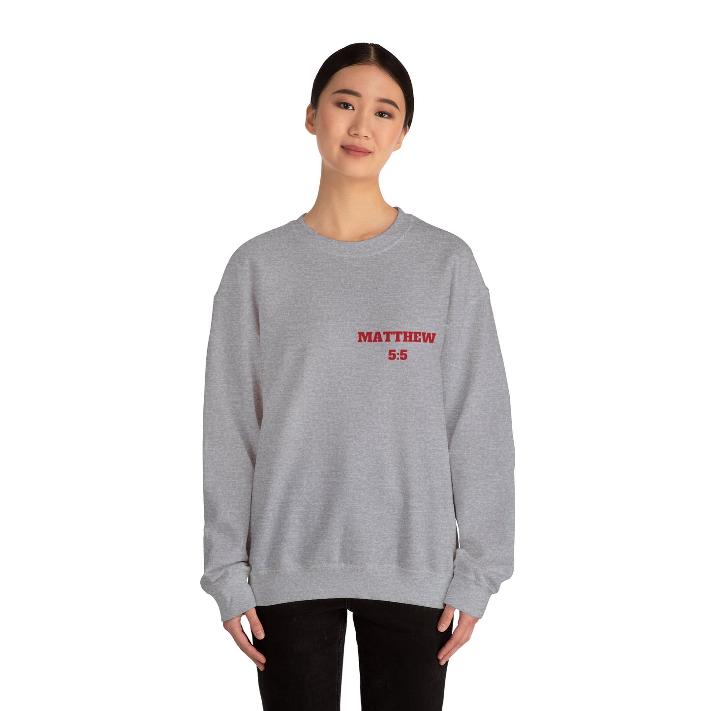 Matthew 5:5 Christian Sweatshirt, Christian Tee Shirts, Faith T-Shirts, Bible Verse T-Shirts, Christian Tees With Scripture