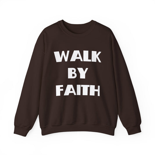 Walk By Faith Christian Sweatshirt, Christian Gifts, Christian Back To School Gifts, Trendy Christian Apparel