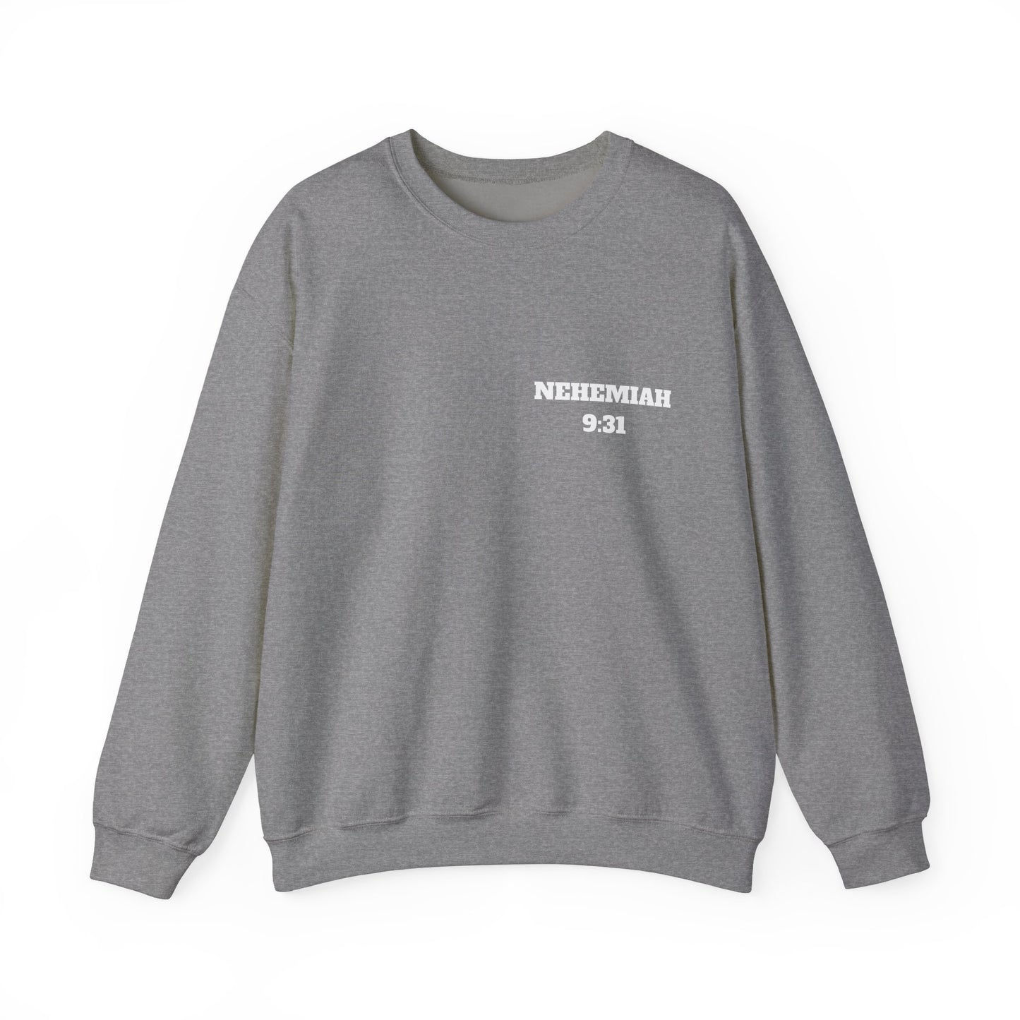 Nehemiah 9:31 Christian Sweatshirt, Christian Gifts, Christian Back To School Gifts, Church Outfits