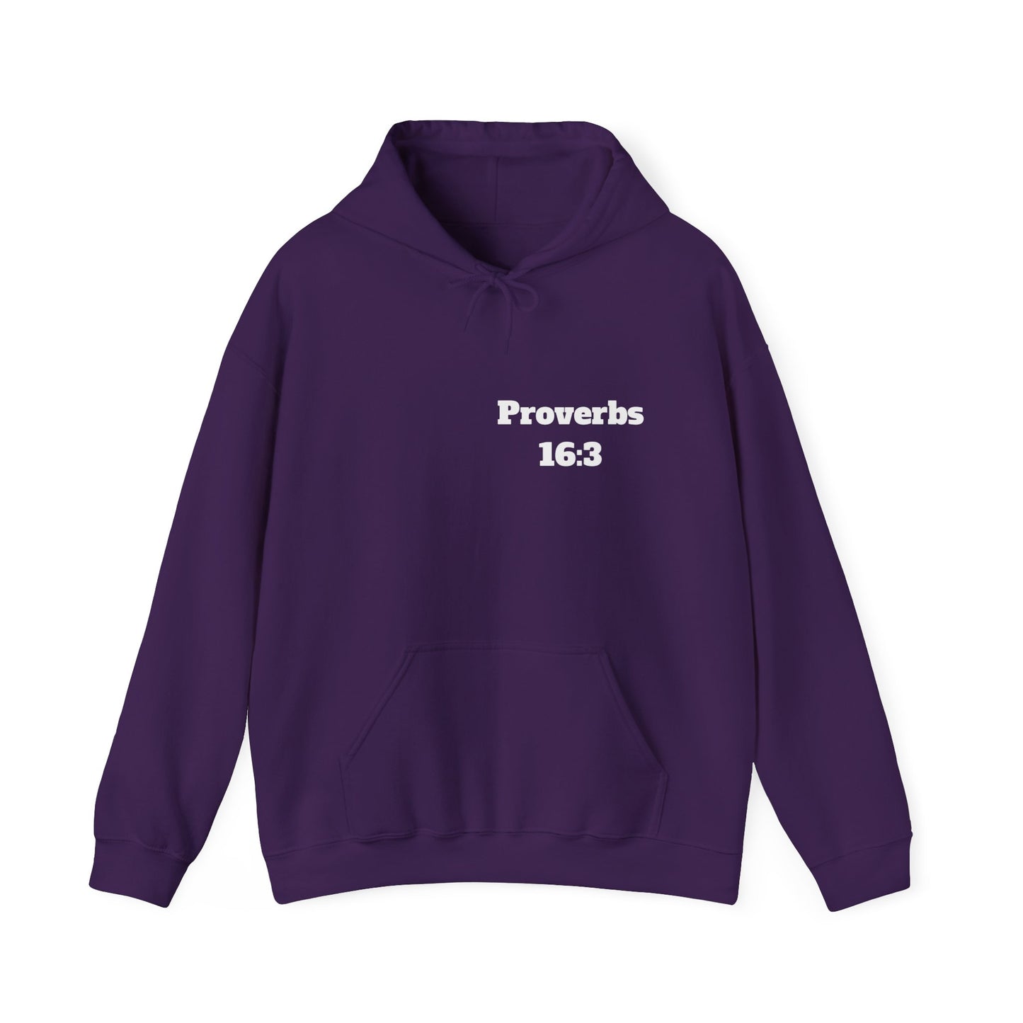 Proverbs 16:3 Christian Hoodie, Christian Gifts, Christian Back To School Gifts, Trendy Christian Apparel