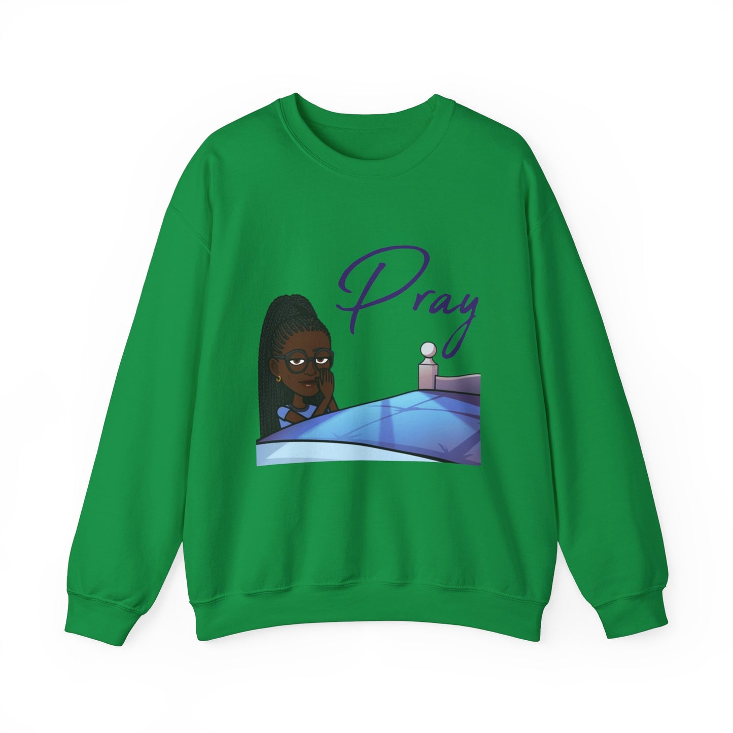 Pray Women's Christian Bitmoji Sweatshirt, Christian Gifts, Christian Back To School Gifts, Trendy Christian Apparel