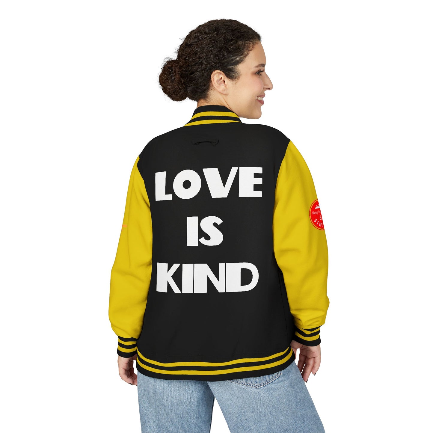 Love Is Kind Letterman Jacket, Christian Letterman Jacket, Christian Streetwear