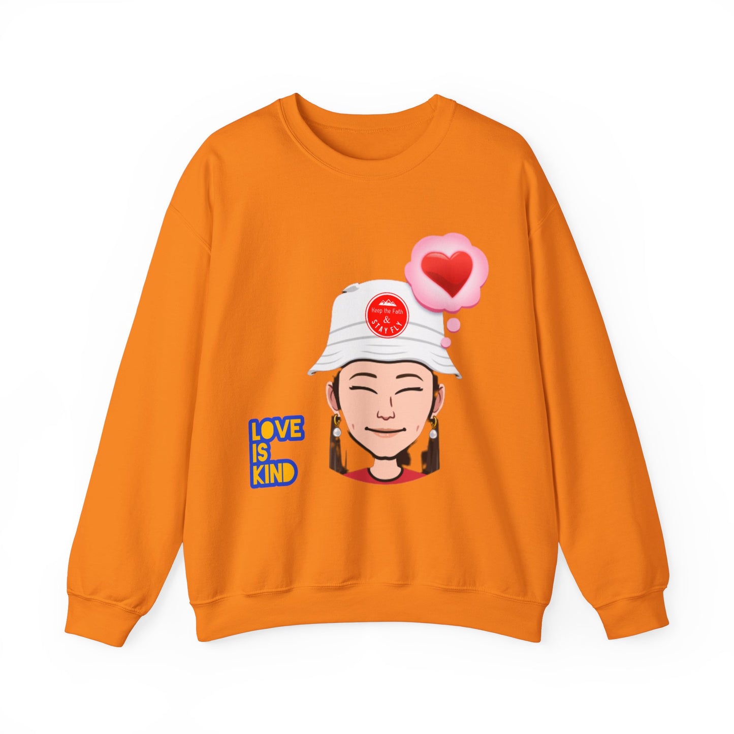 Love Is Kind Women's Christian Emoji Sweatshirt