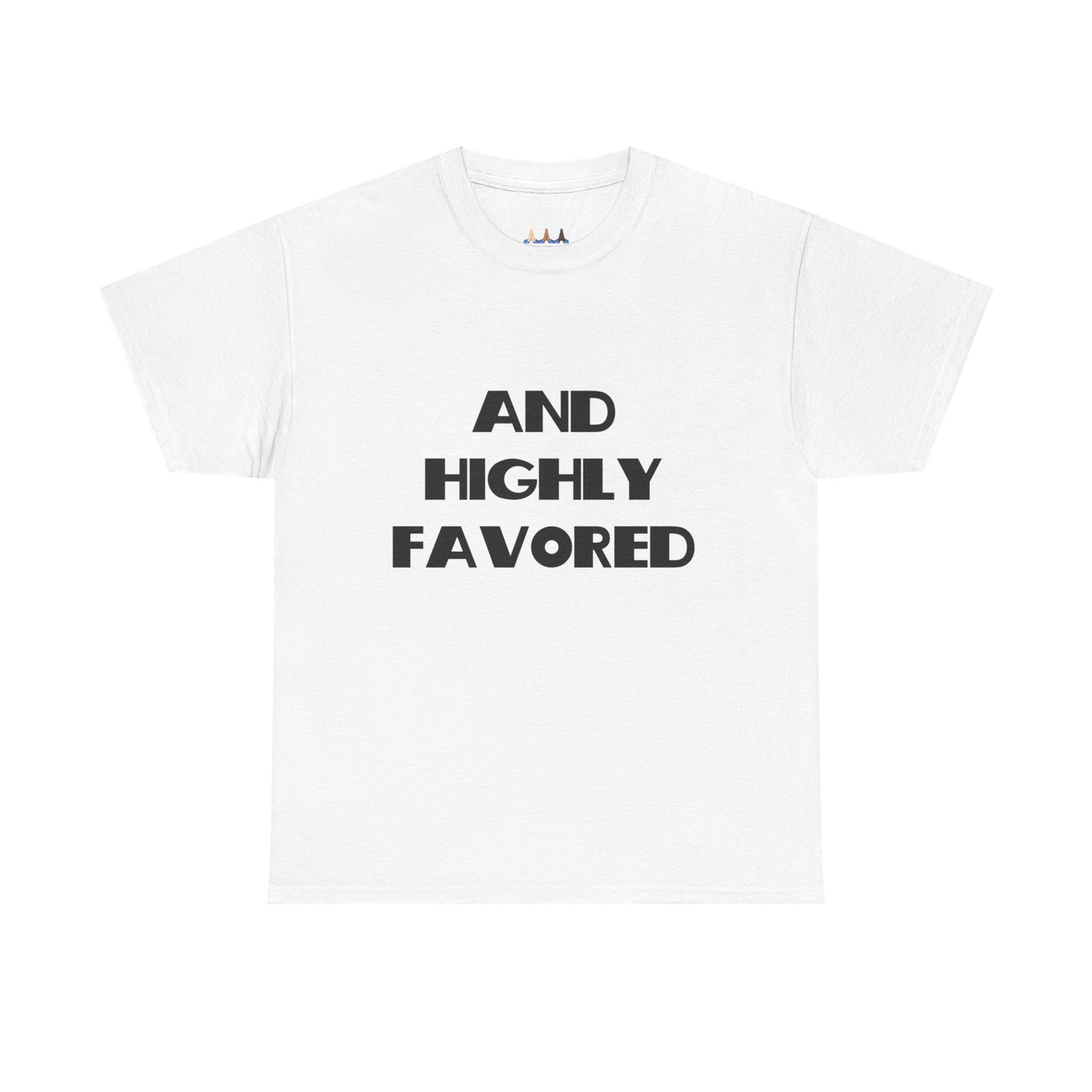 And Highly Favored Christian Tee Shirt, Christian Gifts, Trendy Christian Apparel, Christian Christmas Gifts