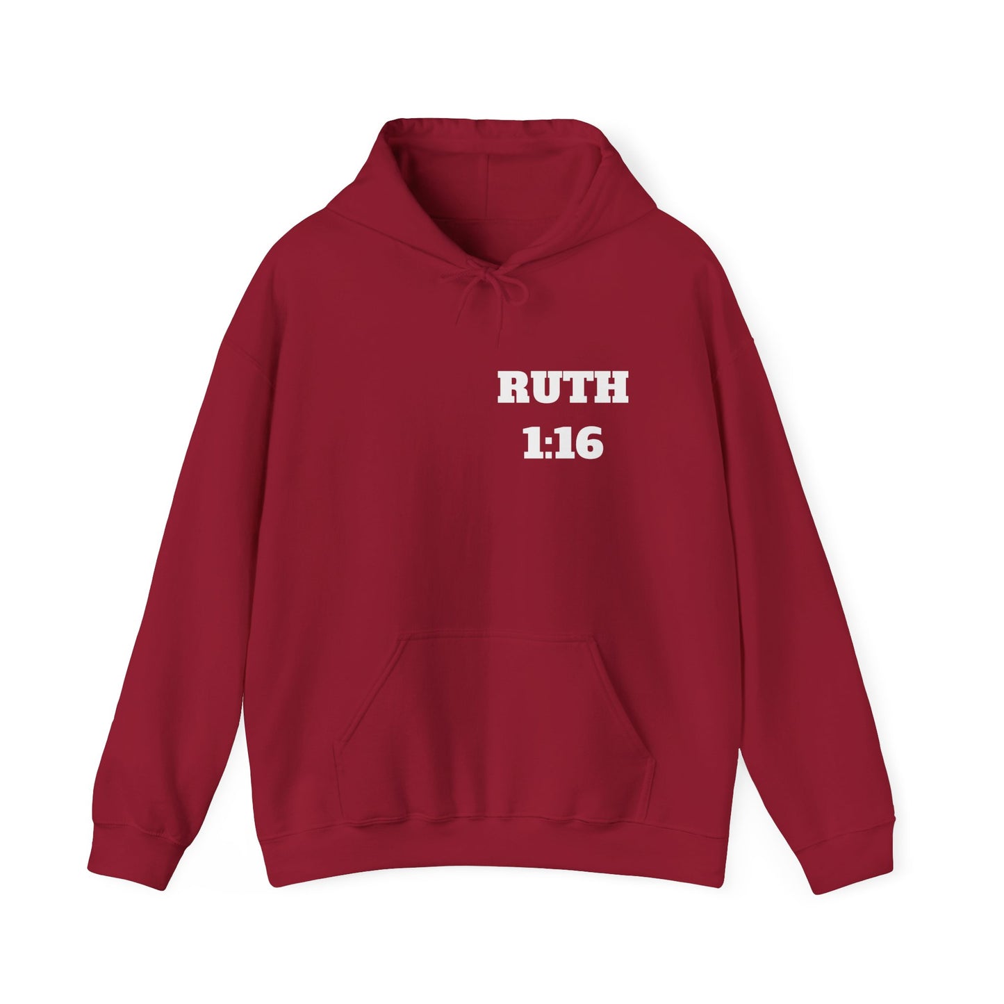 Ruth 1:16 Christian Hoodie, Christian Gifts, Christian Back To School Gifts, Trendy Christian Apparel