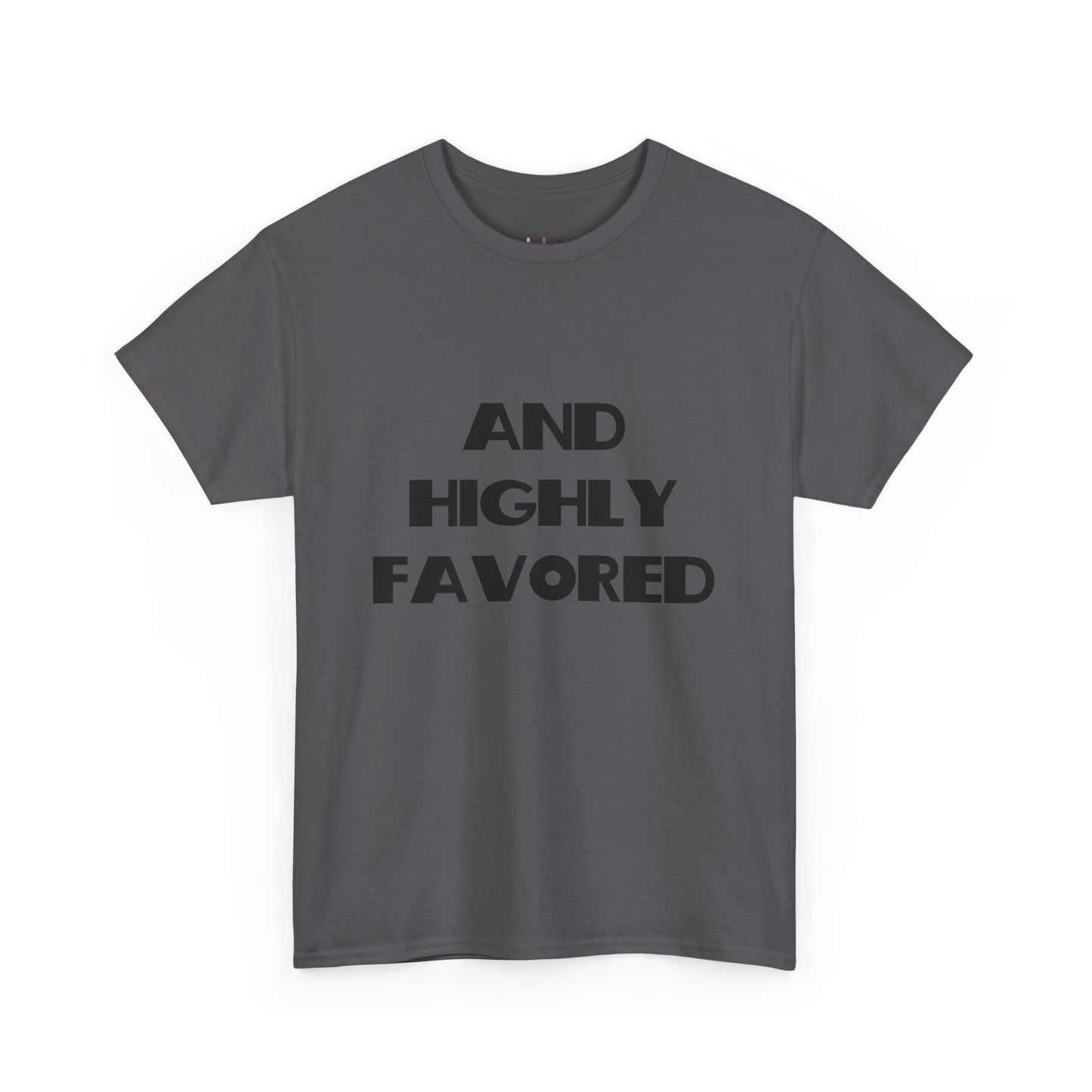 And Highly Favored Christian Tee Shirt, Christian Gifts, Trendy Christian Apparel, Christian Christmas Gifts