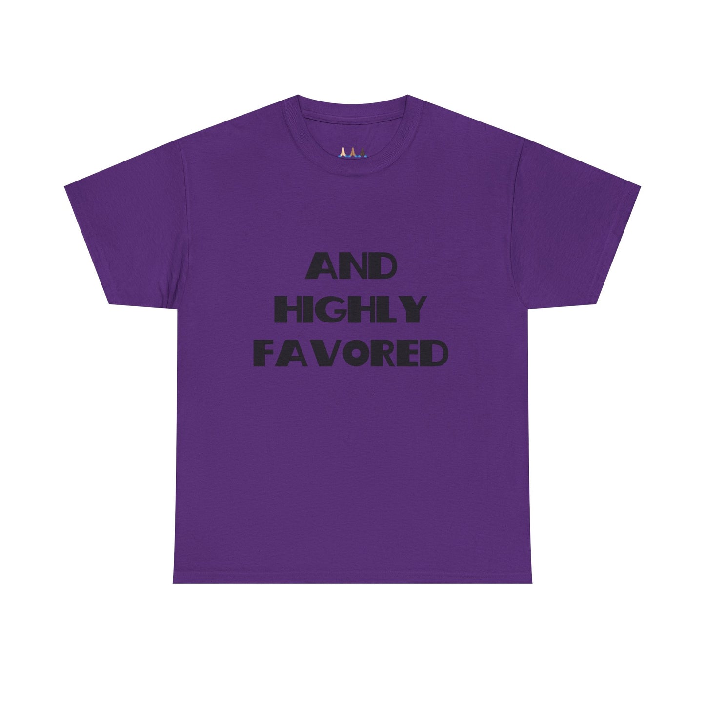 And Highly Favored Christian Tee Shirt, Christian Gifts, Trendy Christian Apparel, Christian Christmas Gifts