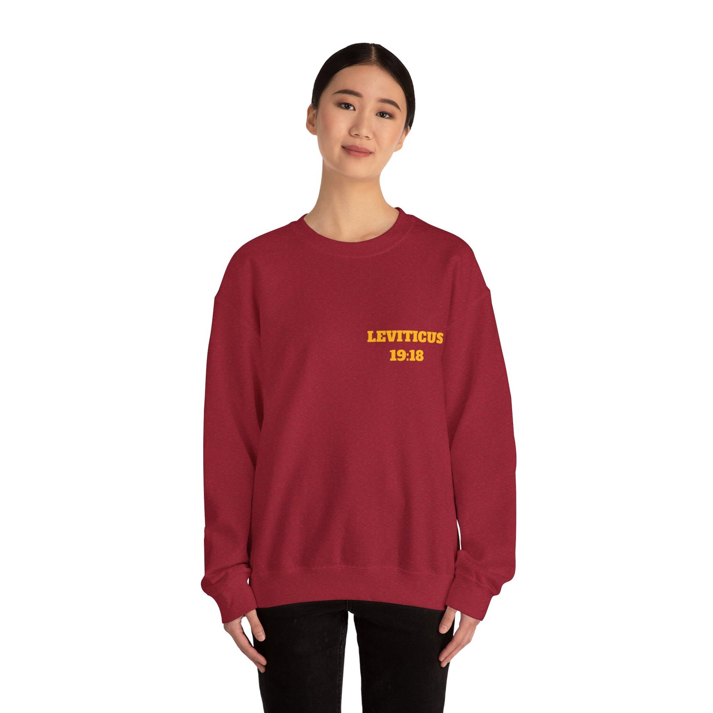 Leviticus 19:18 Christian Sweatshirt, Christian Gifts, Christian Back To School Gifts, Trendy Christian Apparel