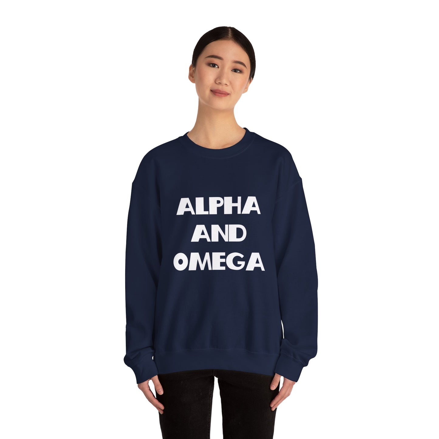 Alpha and Omega Christian Sweatshirt - Christian Gifts, Trendy Christian Apparel, Christian Clothing