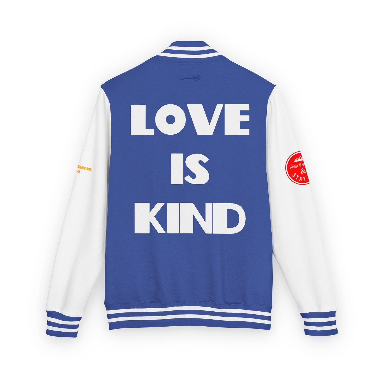 Love Is Kind Letterman Jacket, Christian Letterman Jacket, Christian Streetwear