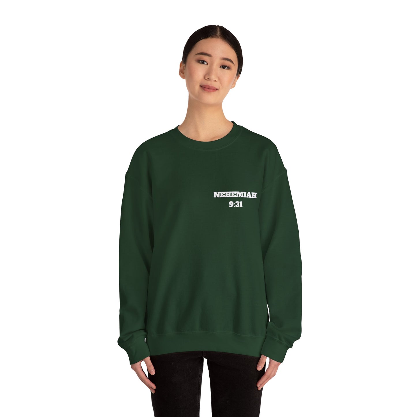 Nehemiah 9:31 Christian Sweatshirt, Christian Gifts, Christian Back To School Gifts, Church Outfits