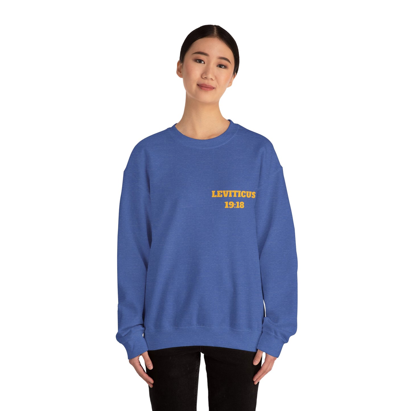 Leviticus 19:18 Christian Sweatshirt, Christian Gifts, Christian Back To School Gifts, Trendy Christian Apparel
