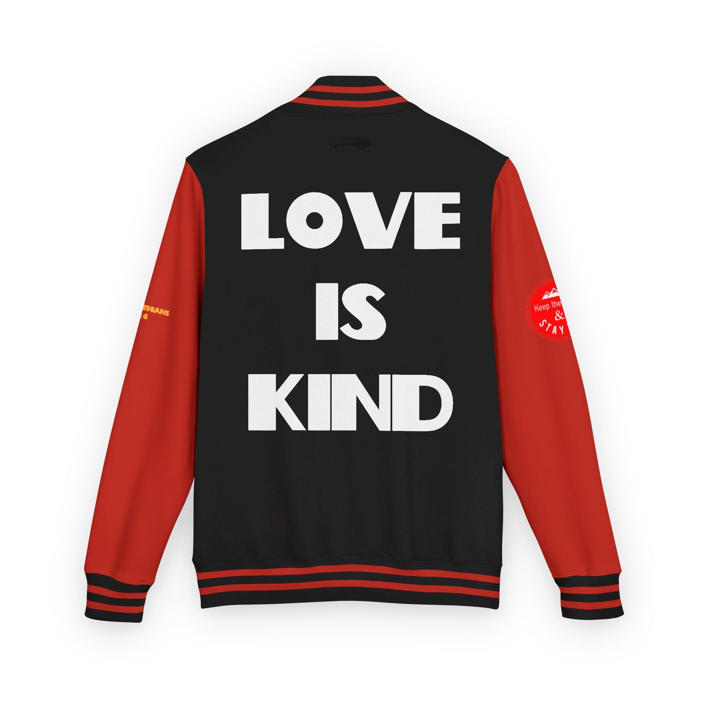 Love Is Kind Letterman Jacket, Christian Letterman Jacket, Christian Streetwear