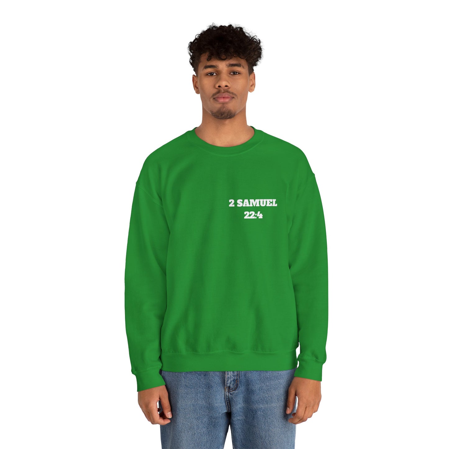 2 Samuel 22:4 Christian Sweatshirt, Christian Gifts, Christian Back To School Gifts, Trendy Christian Apparel
