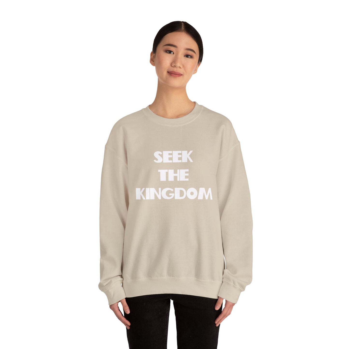 Seek The Kingdom Sweatshirt, Christian Gifts, Trendy Christian Apparel, Christian Christmas Gifts