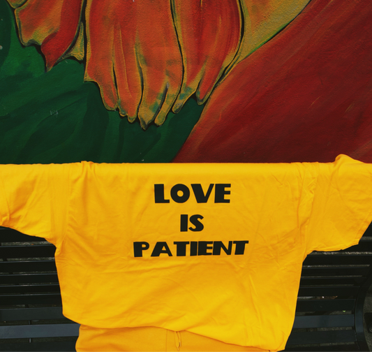Love Is Patient Christian T-Shirt, Christian Gifts, Christian Back To School Clothes, Church Outfits, Minimalist T-Shirt
