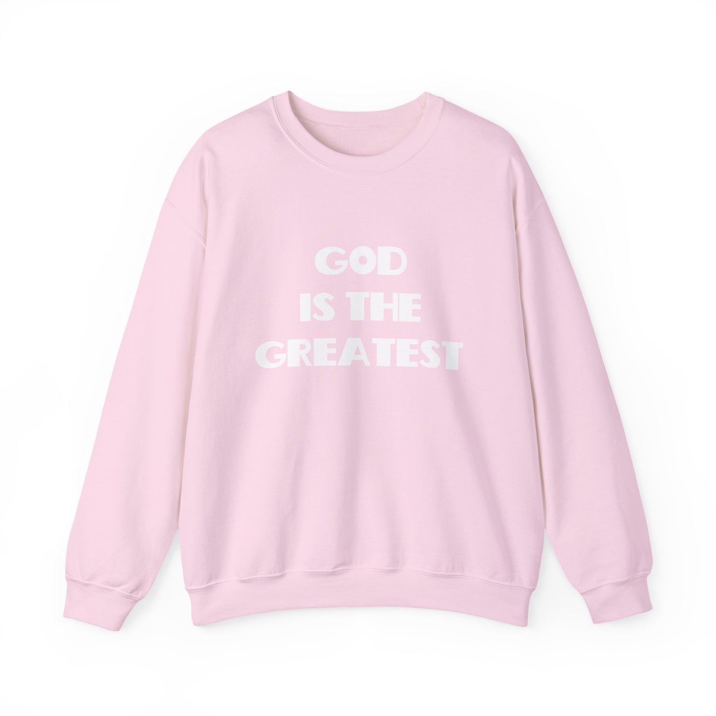 God Is The Greatest Crewneck Sweatshirt, Christian Gifts, Trendy Christian Apparel, Christian Christmas Gifts